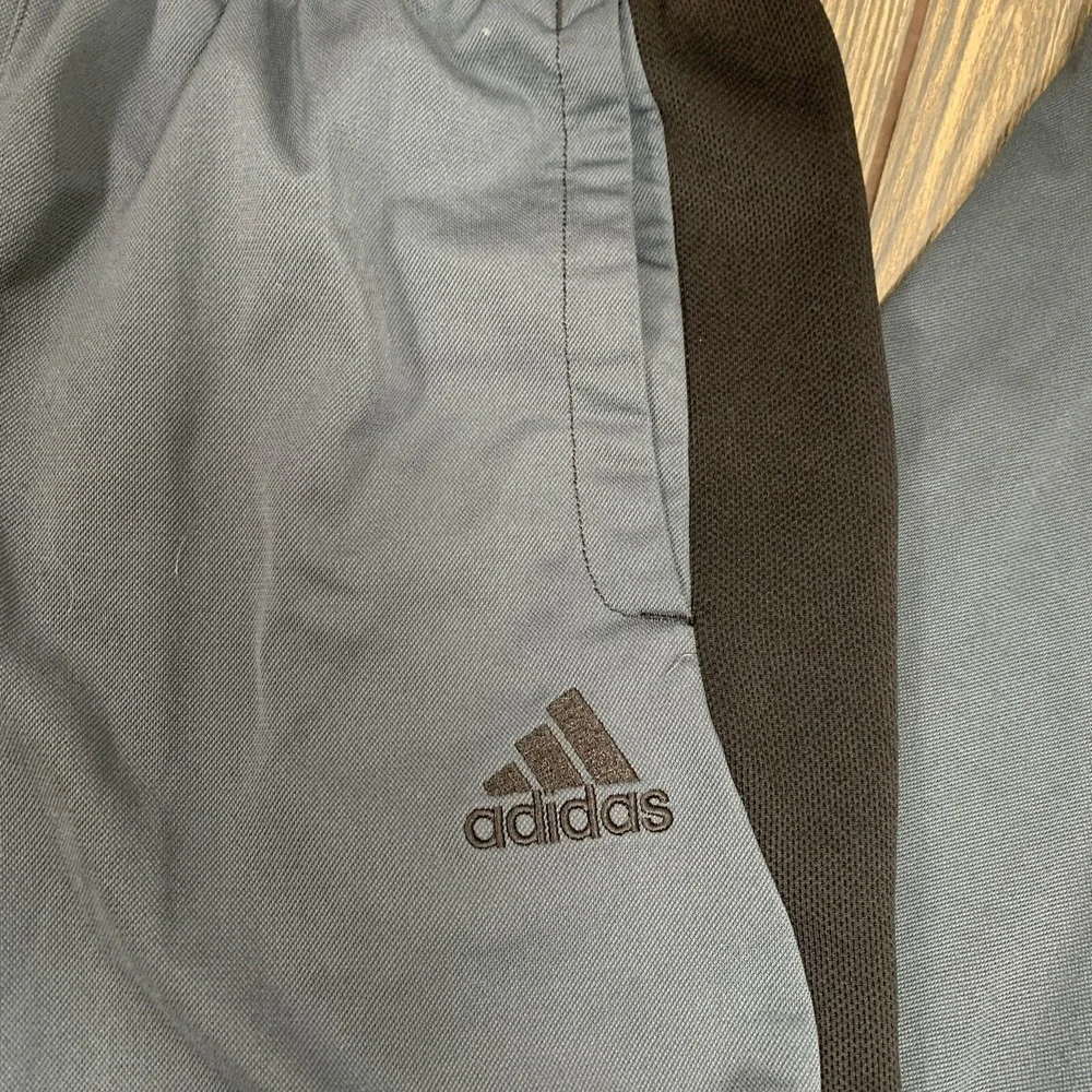 Adidas Mens Performance Athletic Sweat Pants Gray Black Pockets Sz Medium‎